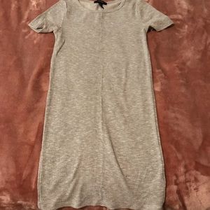 Grey shirt dress